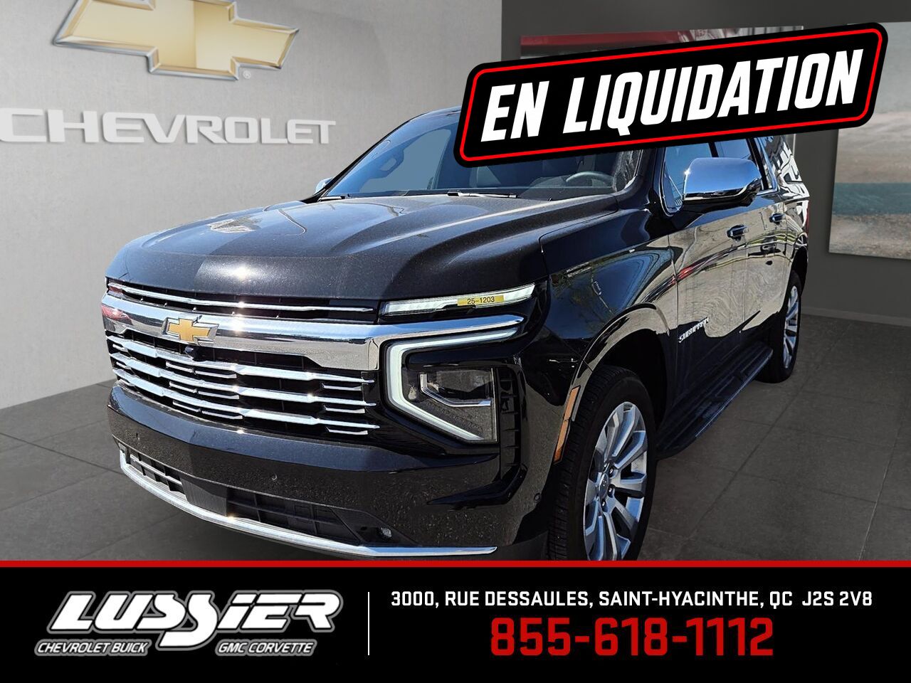 Black 2025 Chevrolet Suburban Premier 4WD SUV / Crossover Four-Wheel Drive Automatic