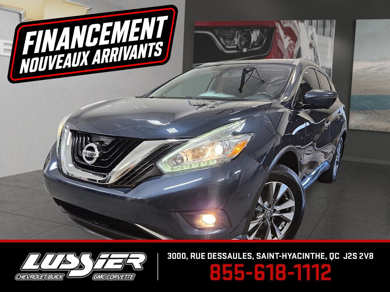 Blue 2016 Nissan Murano SL AWD SUV / Crossover All-Wheel Drive Continuously Variable Transmission
