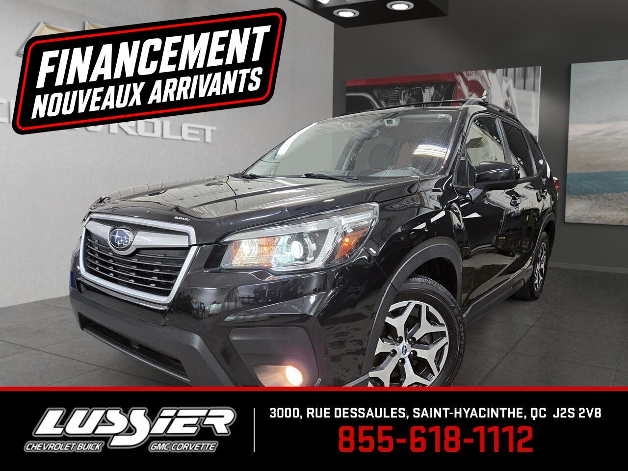 Black 2019 Subaru Forester 2.5i Premium AWD SUV / Crossover All-Wheel Drive Automatic