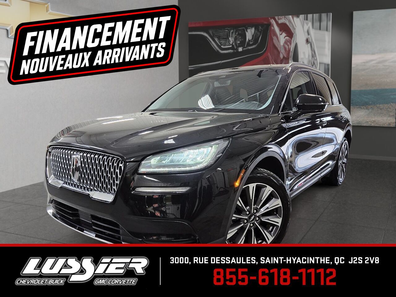 Black 2022 Lincoln Corsair Reserve AWD SUV / Crossover All-Wheel Drive Automatic