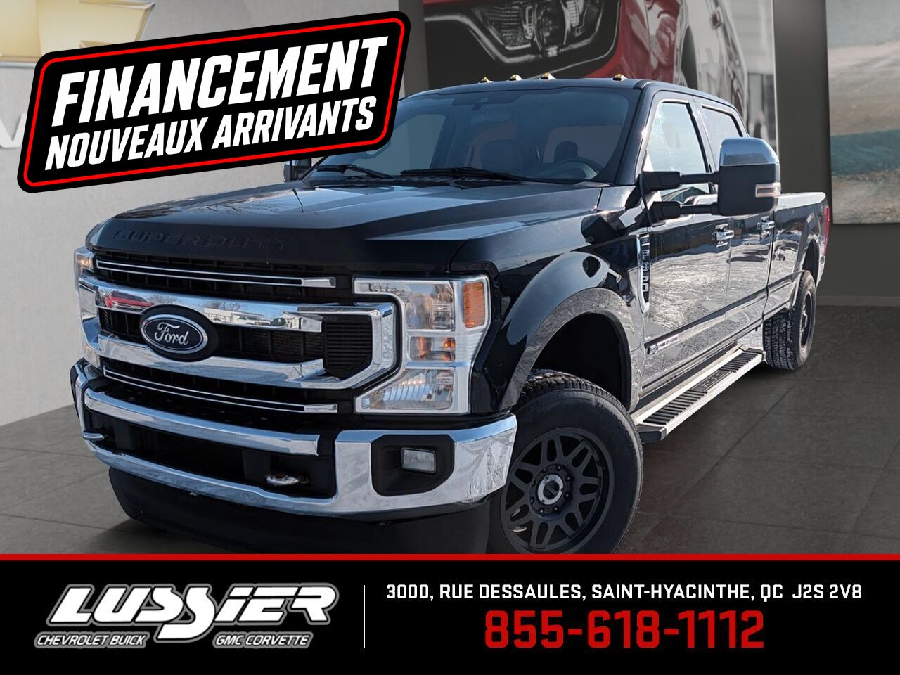 Black 2022 Ford F-350 Super Duty XL Crew Cab LB 4WD Pickup Truck Four-Wheel Drive Automatic
