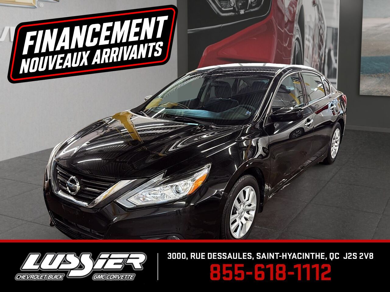 Black 2016 Nissan Altima 2.5 S Sedan Front-Wheel Drive Continuously Variable Transmission