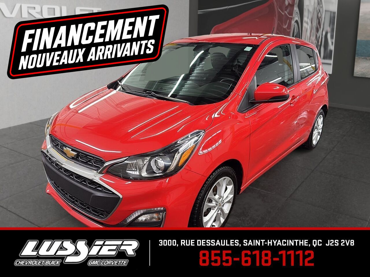 Red 2021 Chevrolet Spark 1LT FWD Hatchback Front-Wheel Drive Continuously Variable Transmission