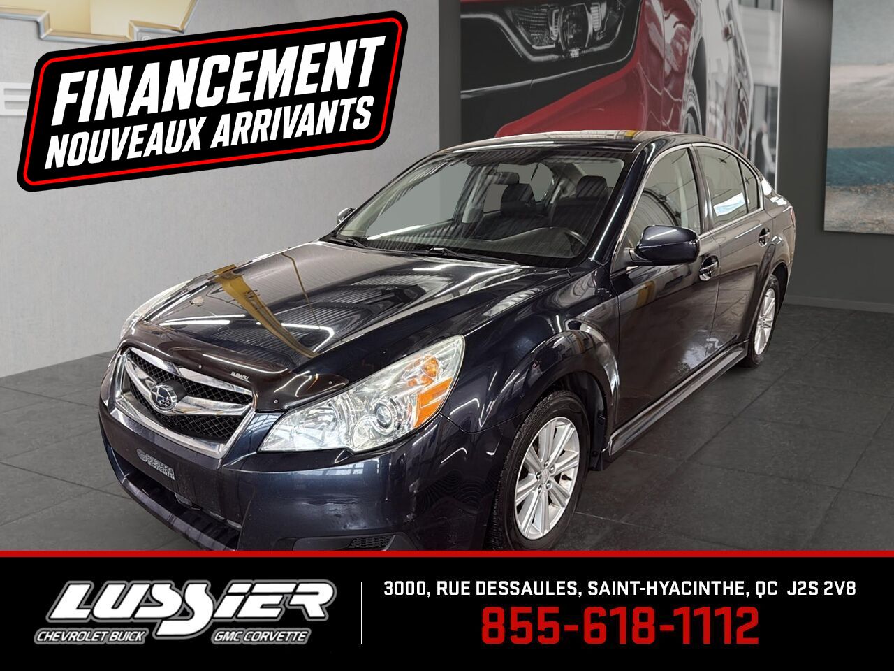 Black 2012 Subaru Legacy 2.5i Convenience FWD Sedan  Automatic