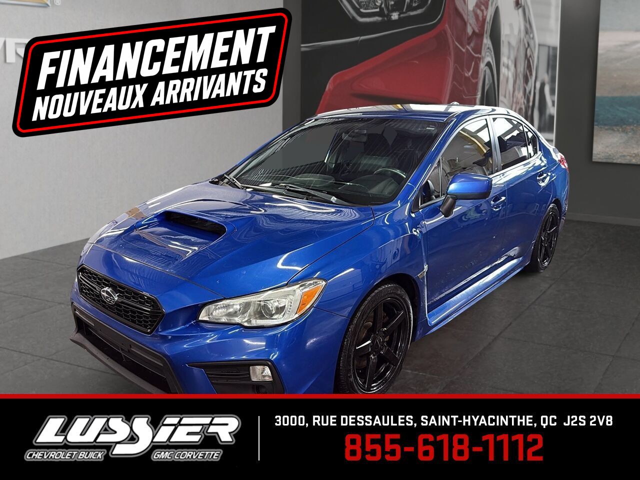 Blue 2018 Subaru WRX Sedan Sedan All-Wheel Drive Manual