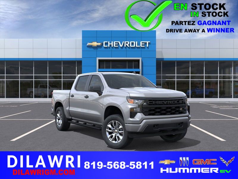 CHEVROLET Silverado 1500 Custom cabine multiplace 4RM 147 po 2026 GRIS STERLING METALLISE Gatineau - photo #0