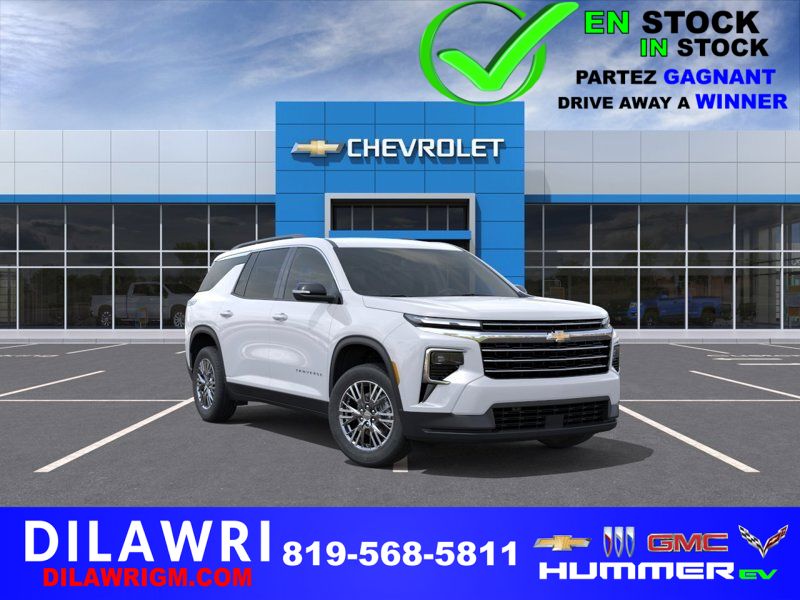 CHEVROLET Traverse Traction int&eacute;grale, 4 portes LT 2026 Blanc sommet Ottawa & Gatineau - photo #0