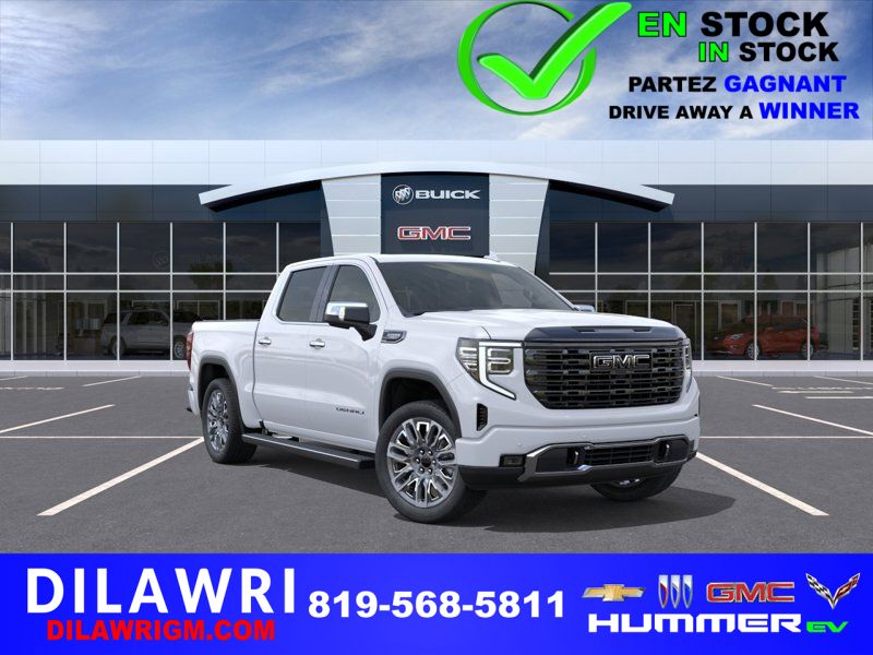 2026 GMC Sierra 1500 Denali Ultimate cabine multiplace 4RM 147 po GLACIER WHITE TRICOAT Gatineau - photo #0