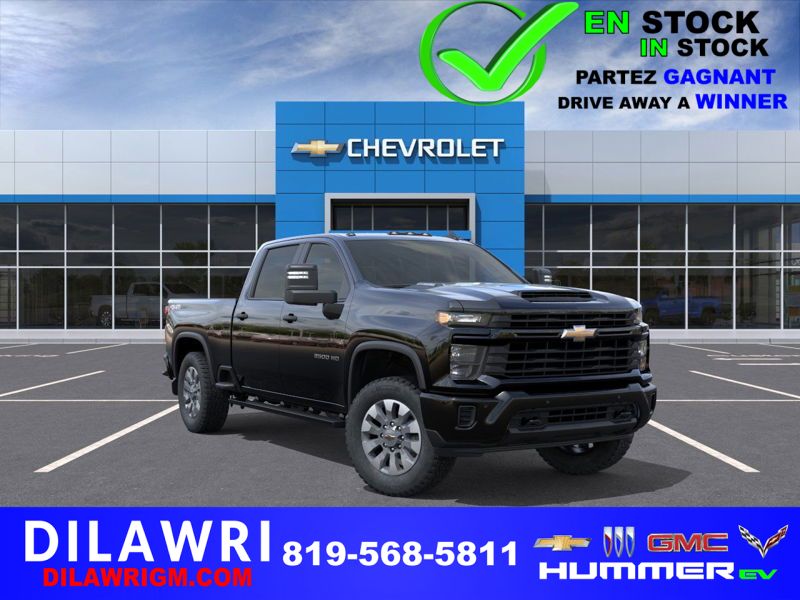 CHEVROLET Silverado 2500HD Custom cabine multiplace 4RM 159 po 2026 NOIR Gatineau - photo #0