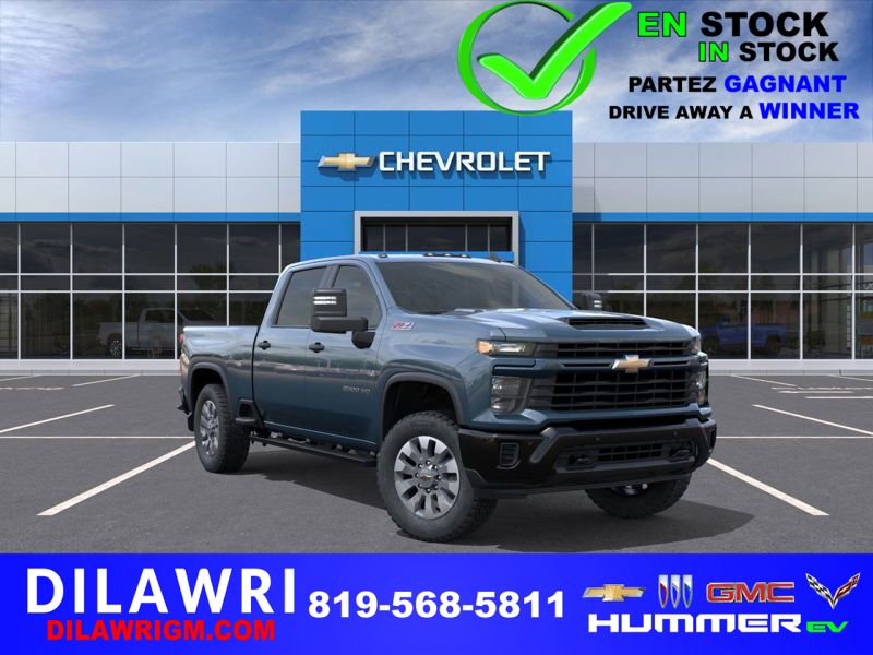 CHEVROLET Silverado 2500HD Custom cabine multiplace 4RM 159 po 2026 BLEU RIVERAIN METALLISE Gatineau - photo #0