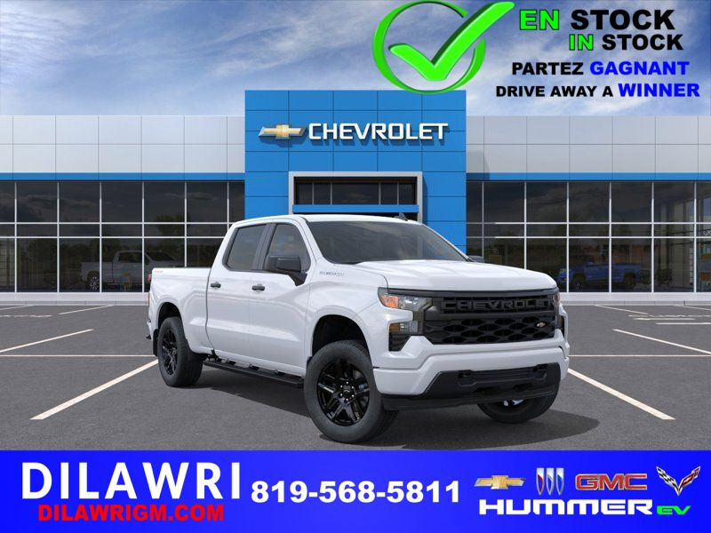 CHEVROLET Silverado 1500 Custom cabine multiplace 4RM 157 po 2026 BLANC SOMMET Gatineau - photo #0