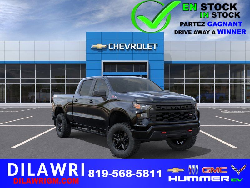 CHEVROLET Silverado 1500 Custom Trail Boss cabine multiplace 4RM 157 po 2026 NOIR Gatineau - photo #0