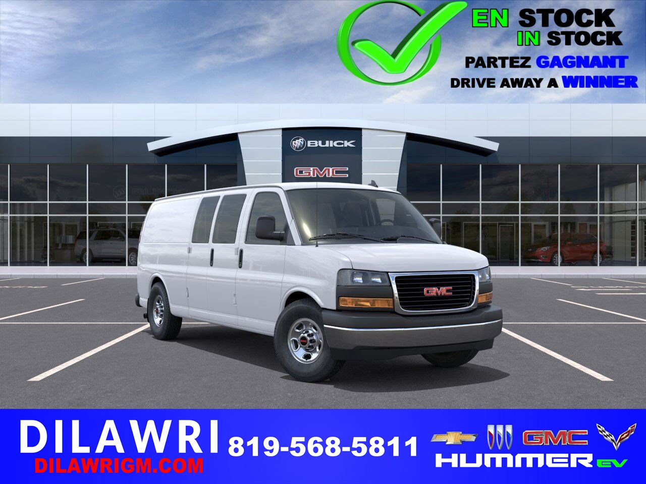 GMC Fourgonnette Savana utilitaire Traction arri&egrave;re 2500 155 po 2025 BLANC SOMMET Gatineau - photo #0
