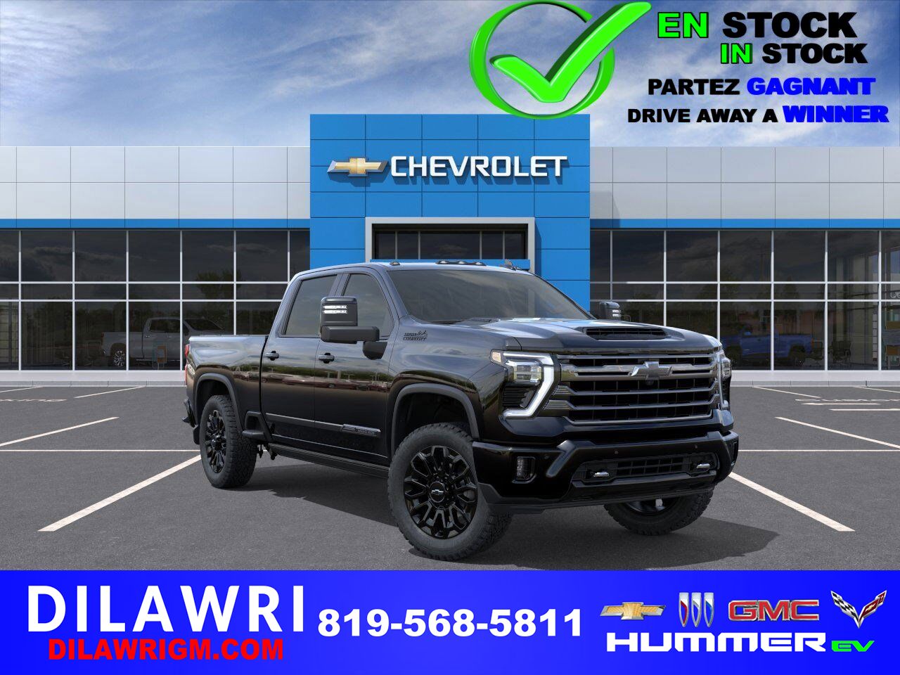 2025 Chevrolet Silverado 2500HD High Country cabine multiplace 4RM 159 po Black Ottawa & Gatineau - photo #0