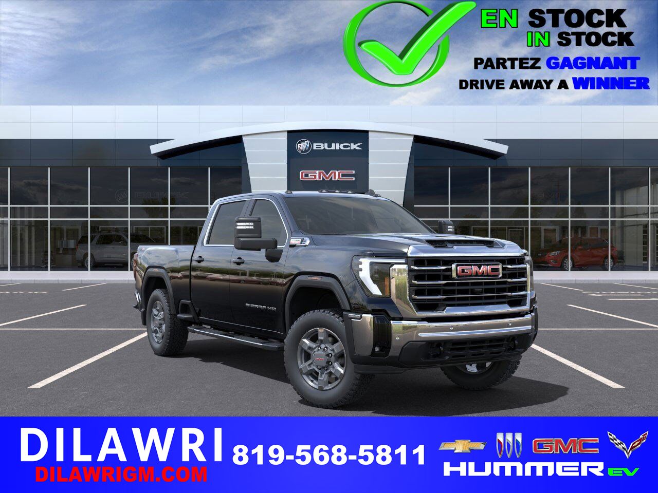 2025 GMC Sierra 2500HD SLE cabine multiplace 4RM 159 po ONYX BLACK Gatineau - photo #0