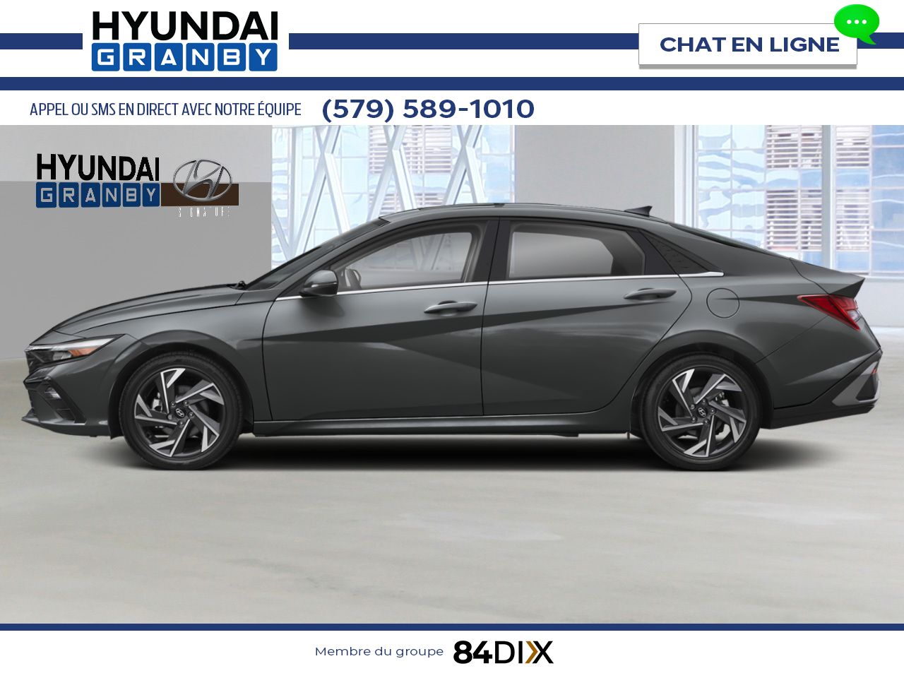 HYUNDAI Elantra hybride 2026 Gris &eacute;cotronique Granby - photo #1
