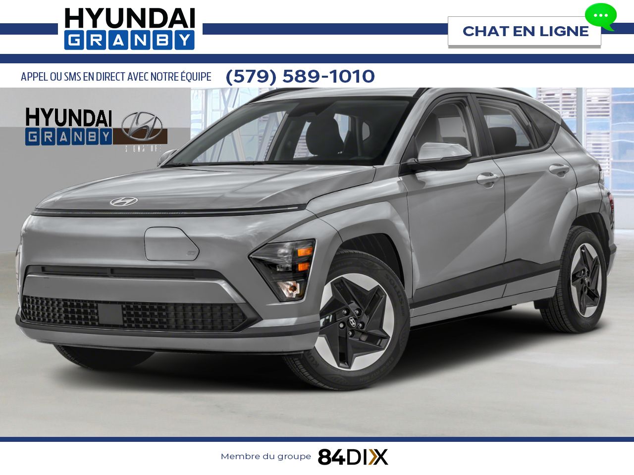 HYUNDAI Kona &eacute;lectrique 2026 Cybergris Granby - photo #0