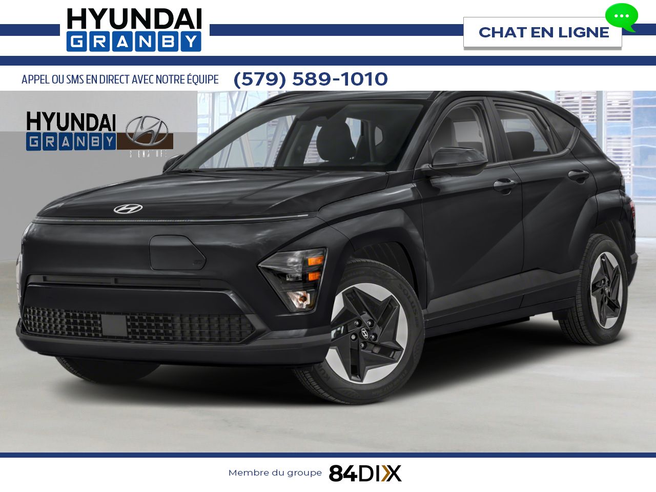 HYUNDAI Kona &eacute;lectrique 2026 Noir abysse Granby - photo #0