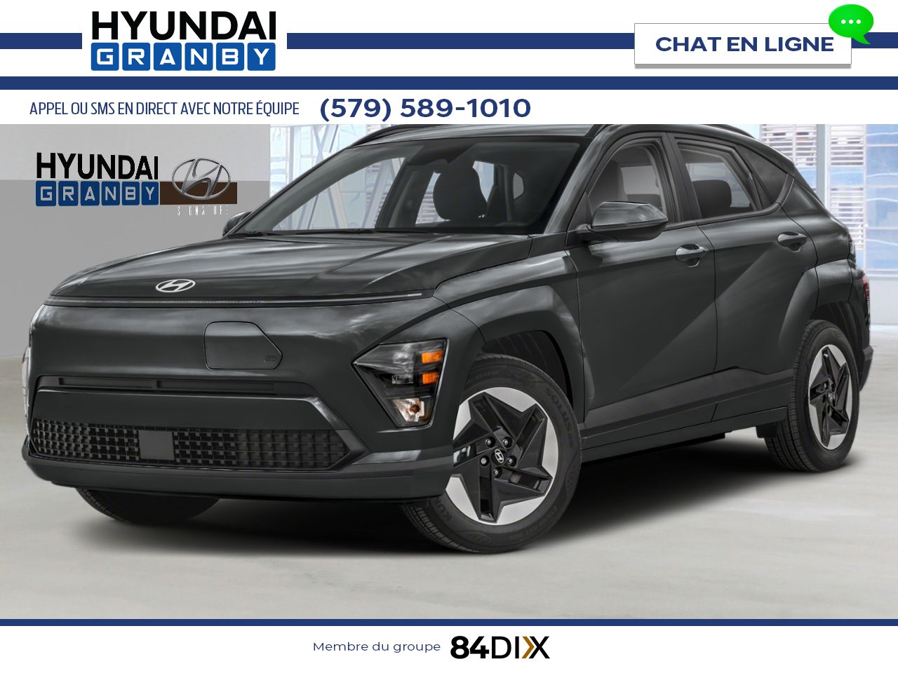 HYUNDAI Kona &eacute;lectrique 2026 Gris &eacute;cotronique Granby - photo #0