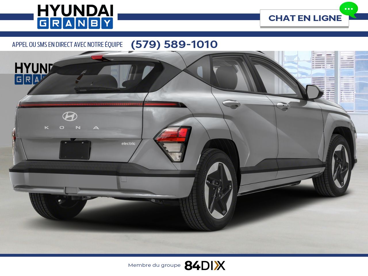 HYUNDAI Kona &eacute;lectrique 2026 Cybergris Granby - photo #1