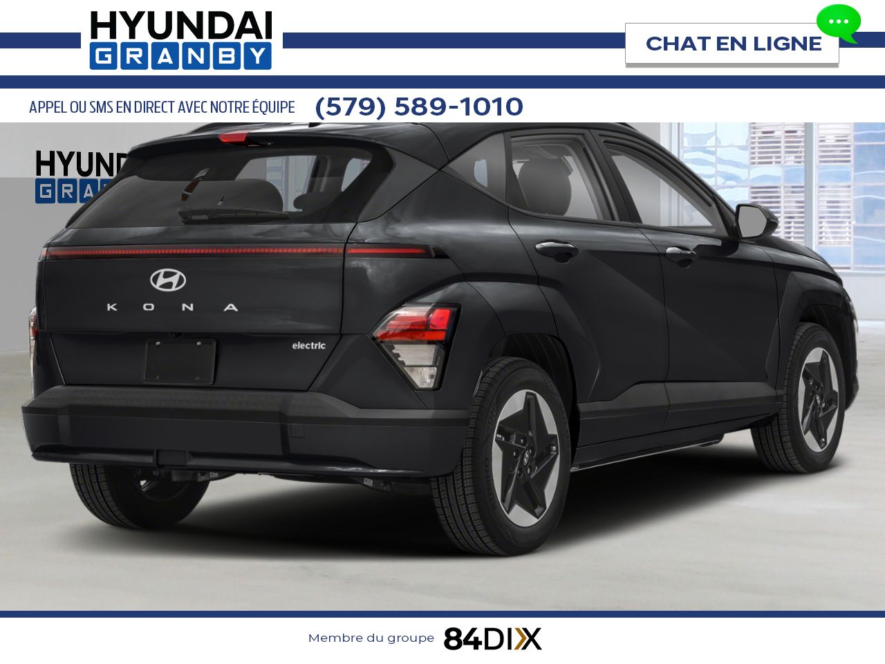 HYUNDAI Kona &eacute;lectrique 2026 Noir abysse Granby - photo #1