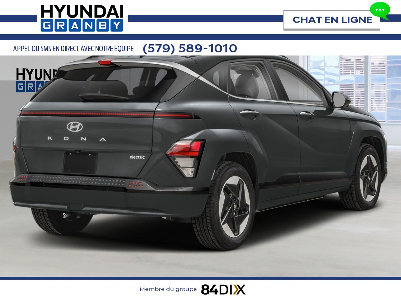 2026 HYUNDAI Kona Electric Ecotronic Grey Matte Granby - photo #2
