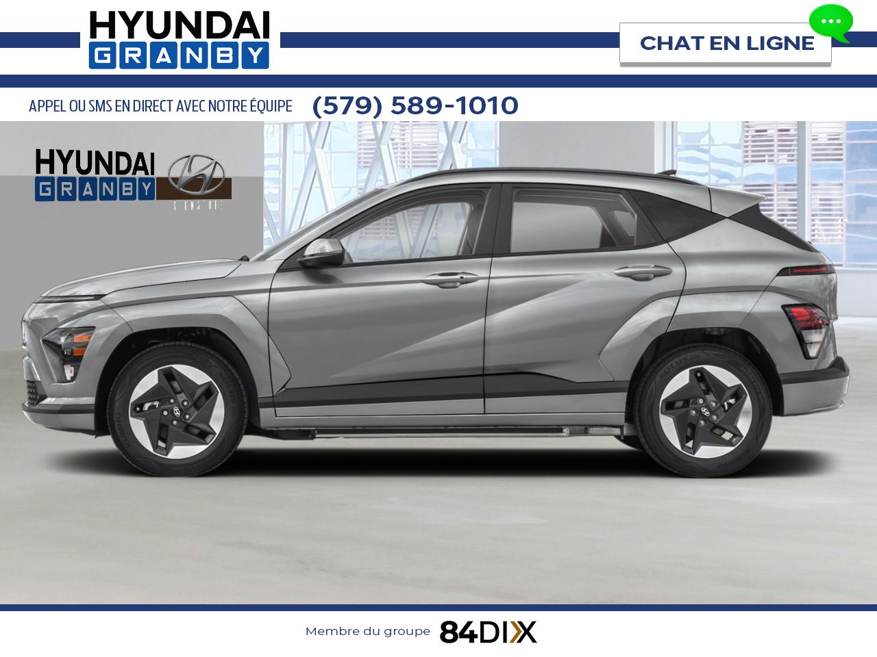 HYUNDAI Kona &eacute;lectrique 2026 Cybergris Granby - photo #2