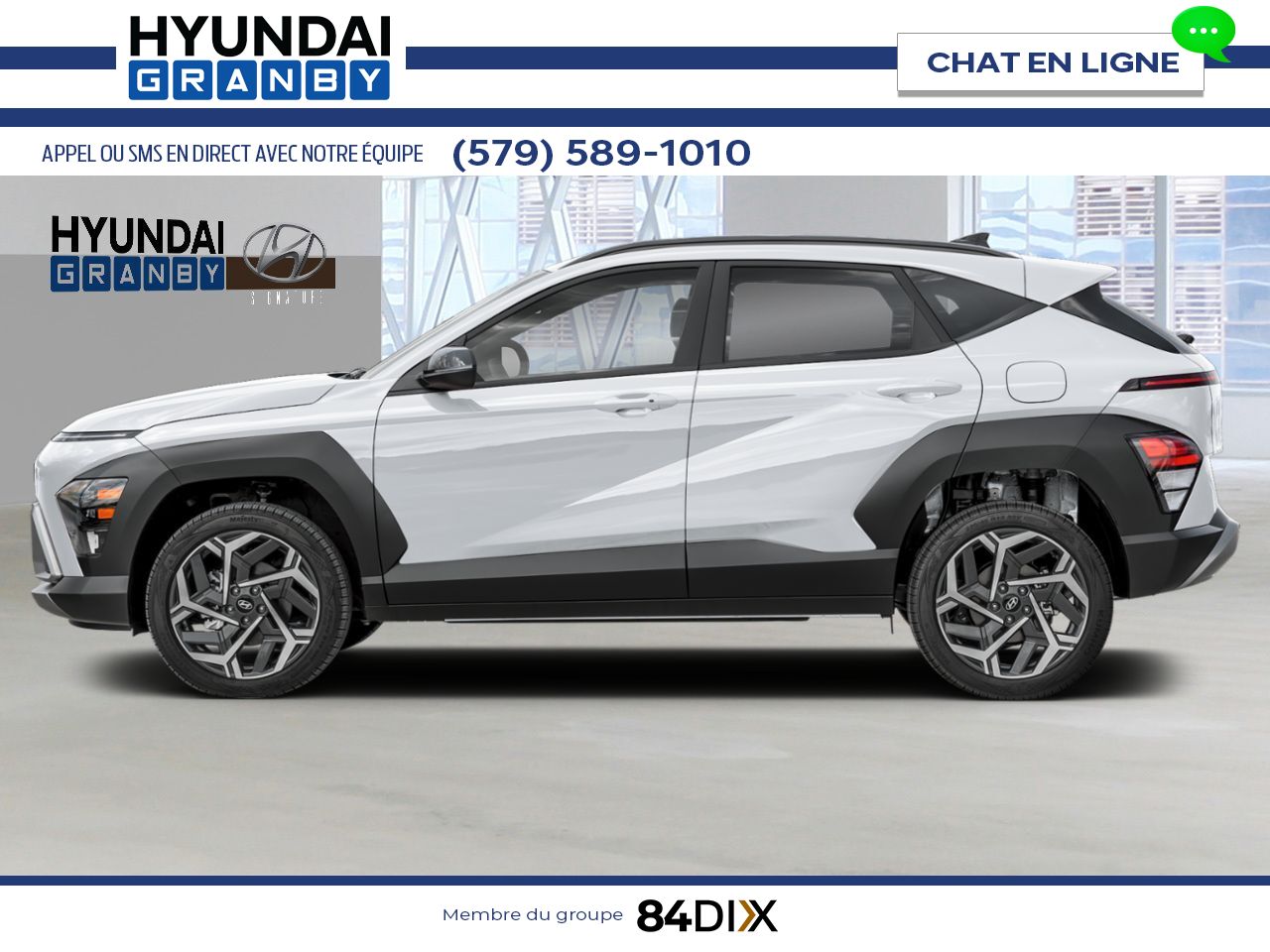 HYUNDAI Kona 2026 Blanc Atlas Granby - photo #1