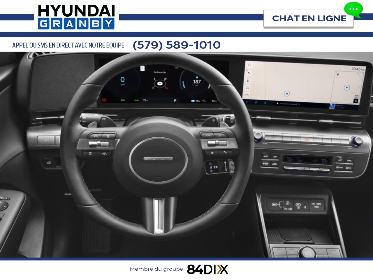 HYUNDAI Kona &eacute;lectrique 2026 Bleu Meta Granby - photo #7