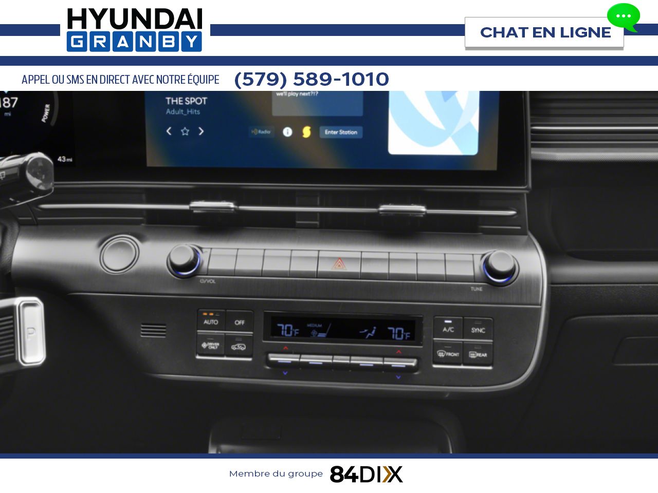 HYUNDAI Kona &eacute;lectrique 2026 Bleu Meta Granby - photo #8