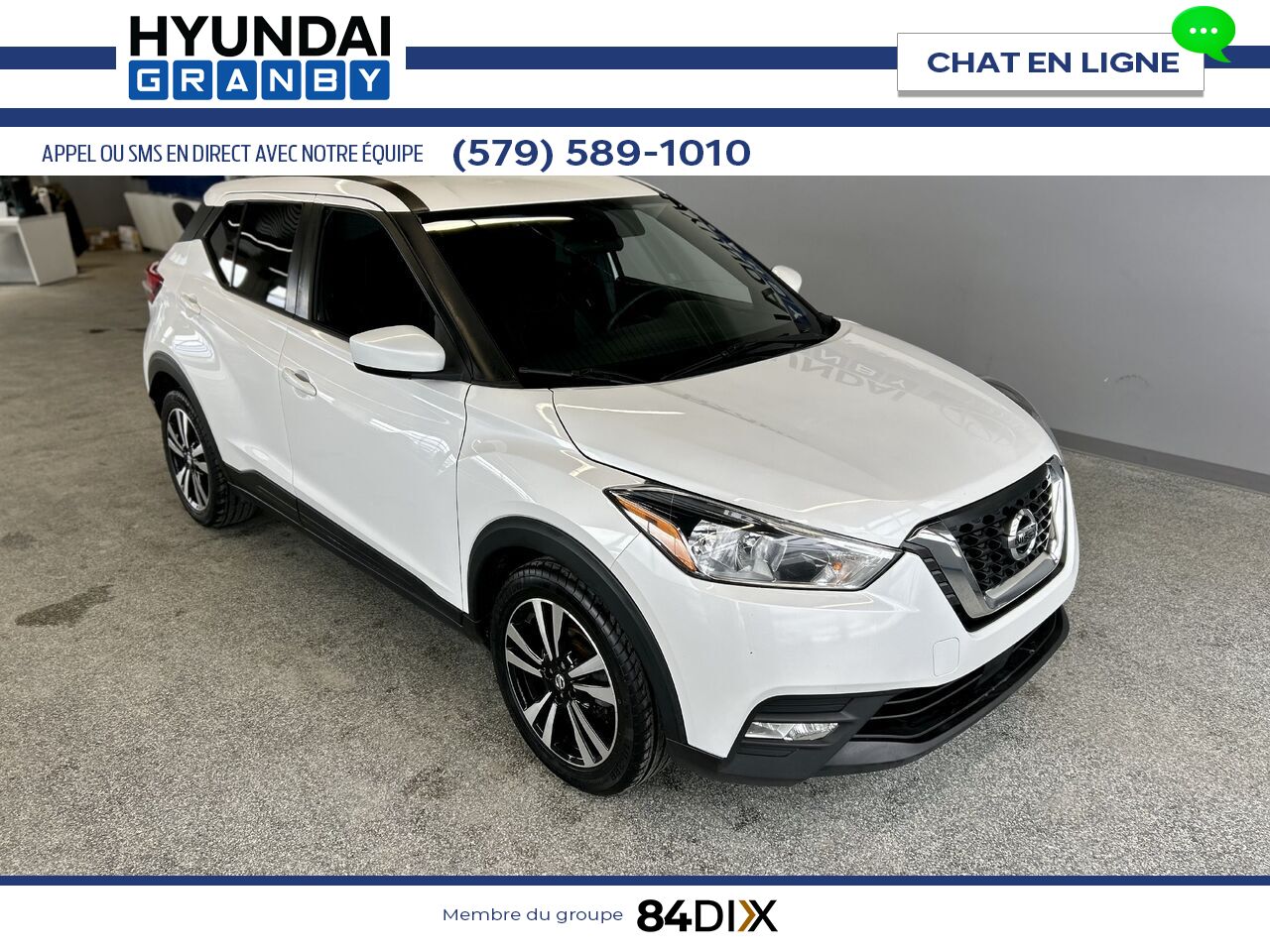 Nissan Kicks 2020 Blanc Granby - photo #1