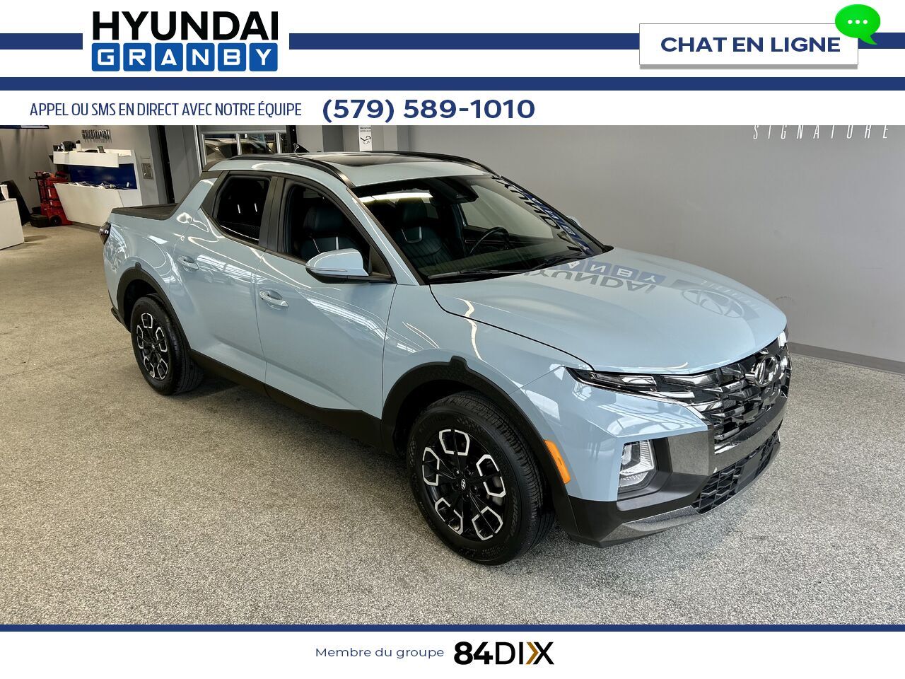 Hyundai Santa Cruz 2022 Bleu Granby - photo #1