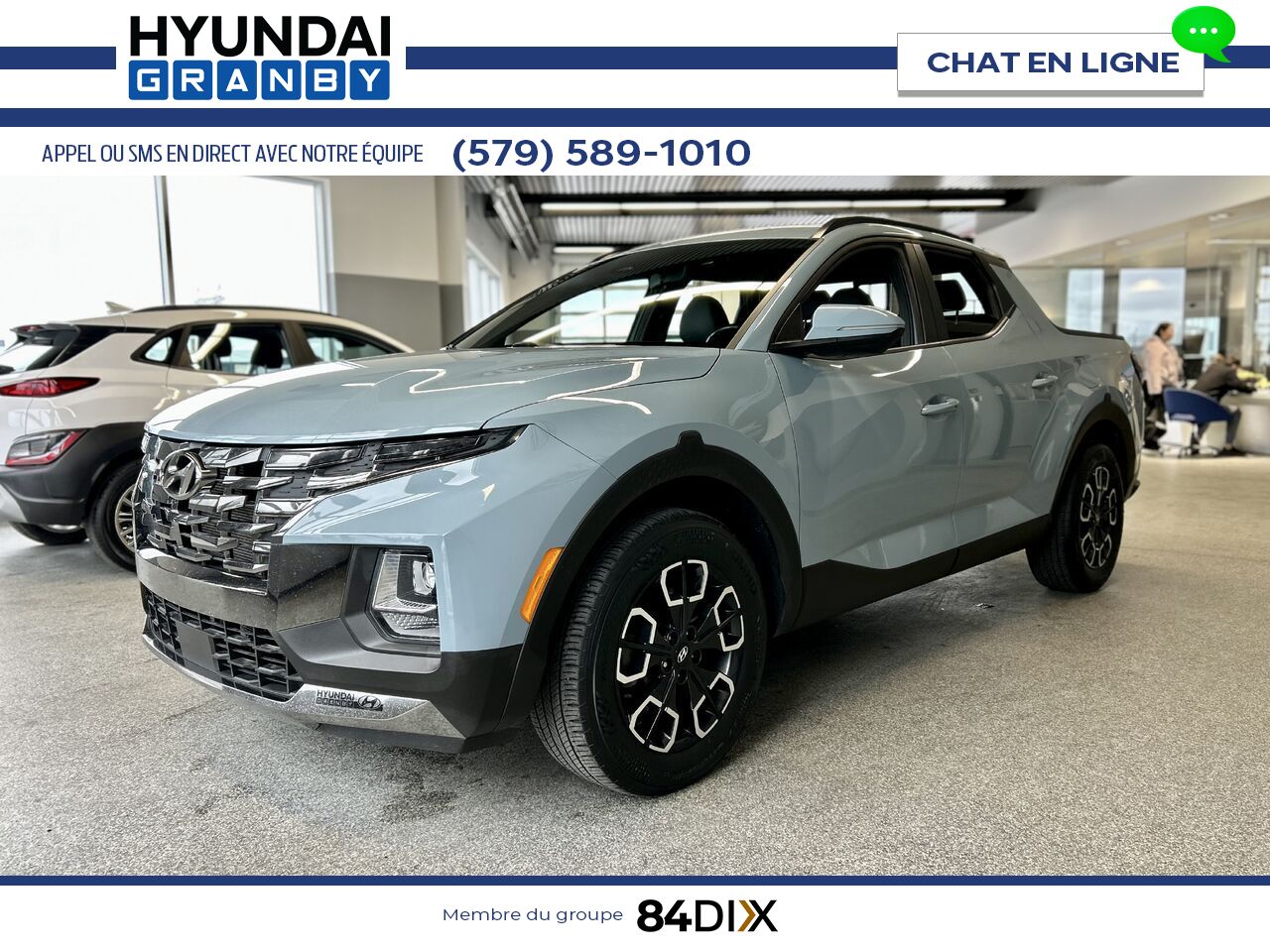 Hyundai Santa Cruz 2022 Bleu Granby - photo #3