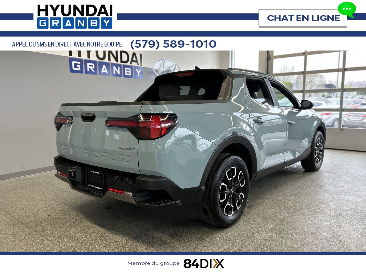 Hyundai Santa Cruz 2022 Bleu Granby - photo #7