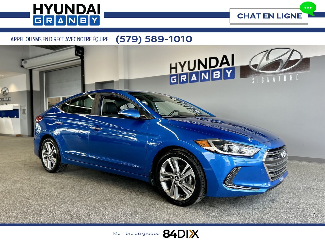 Hyundai Elantra 2017 Bleu Granby - photo #0