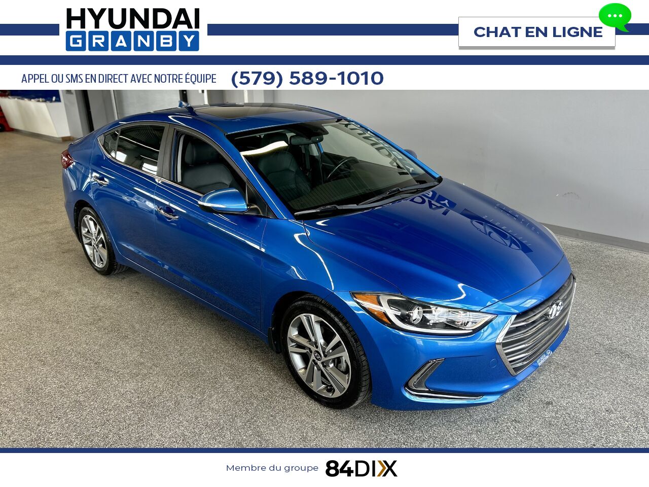 Hyundai Elantra 2017 Bleu Granby - photo #1