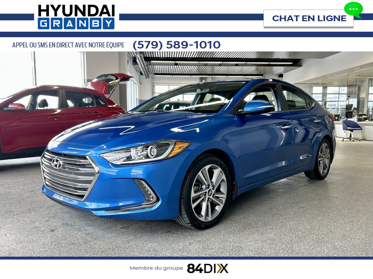Hyundai Elantra 2017 Bleu Granby - photo #3