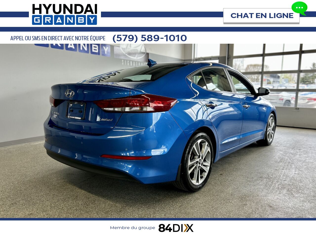 Hyundai Elantra 2017 Bleu Granby - photo #6