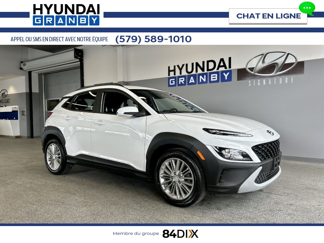Hyundai Kona 2022 Blanc Granby - photo #0