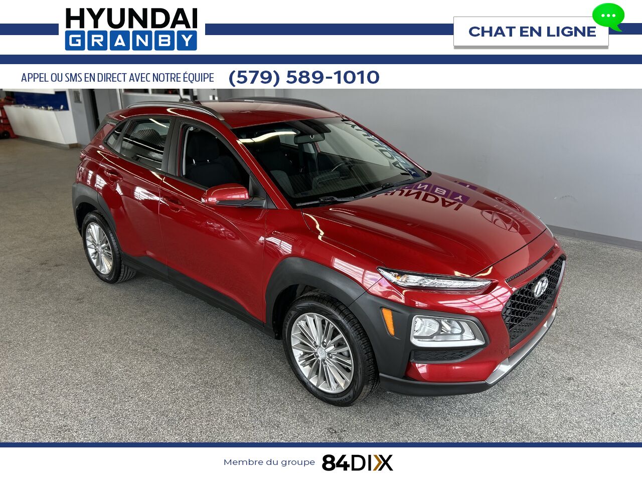 2019 Hyundai Kona Red Granby - photo #1