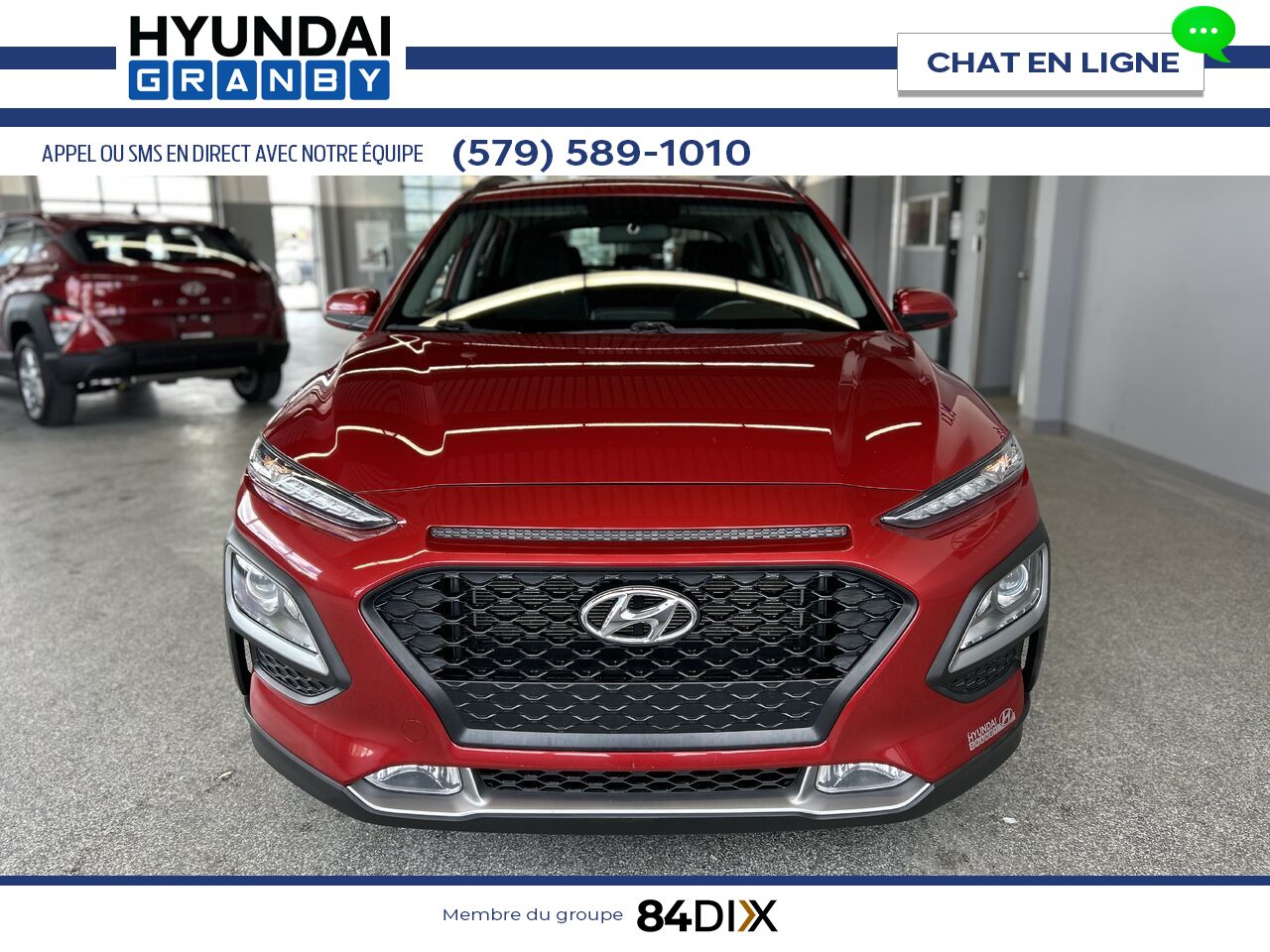 2019 Hyundai Kona Red Granby - photo #2