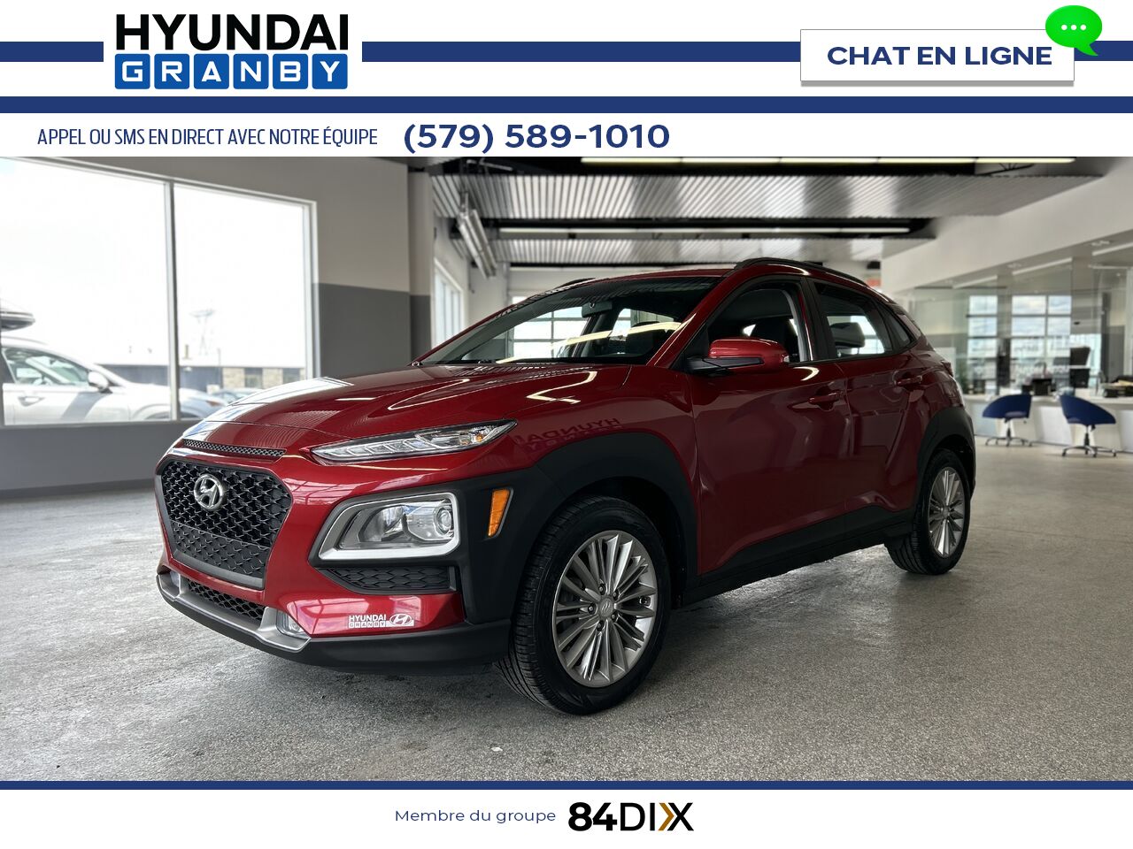 2019 Hyundai Kona Red Granby - photo #3
