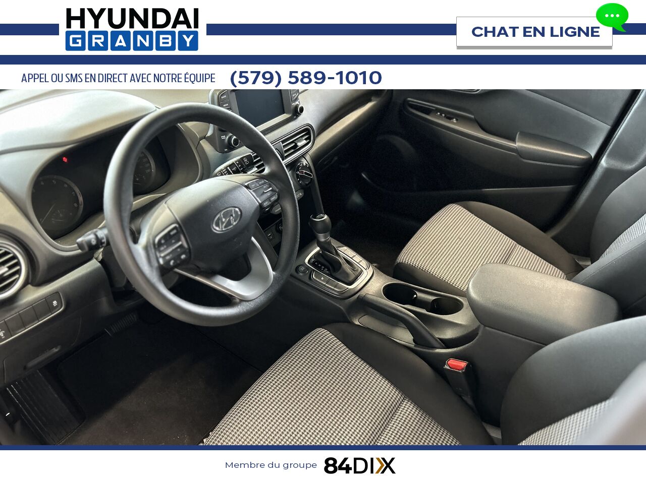 Hyundai Kona 2019 Blanc Granby - photo #8