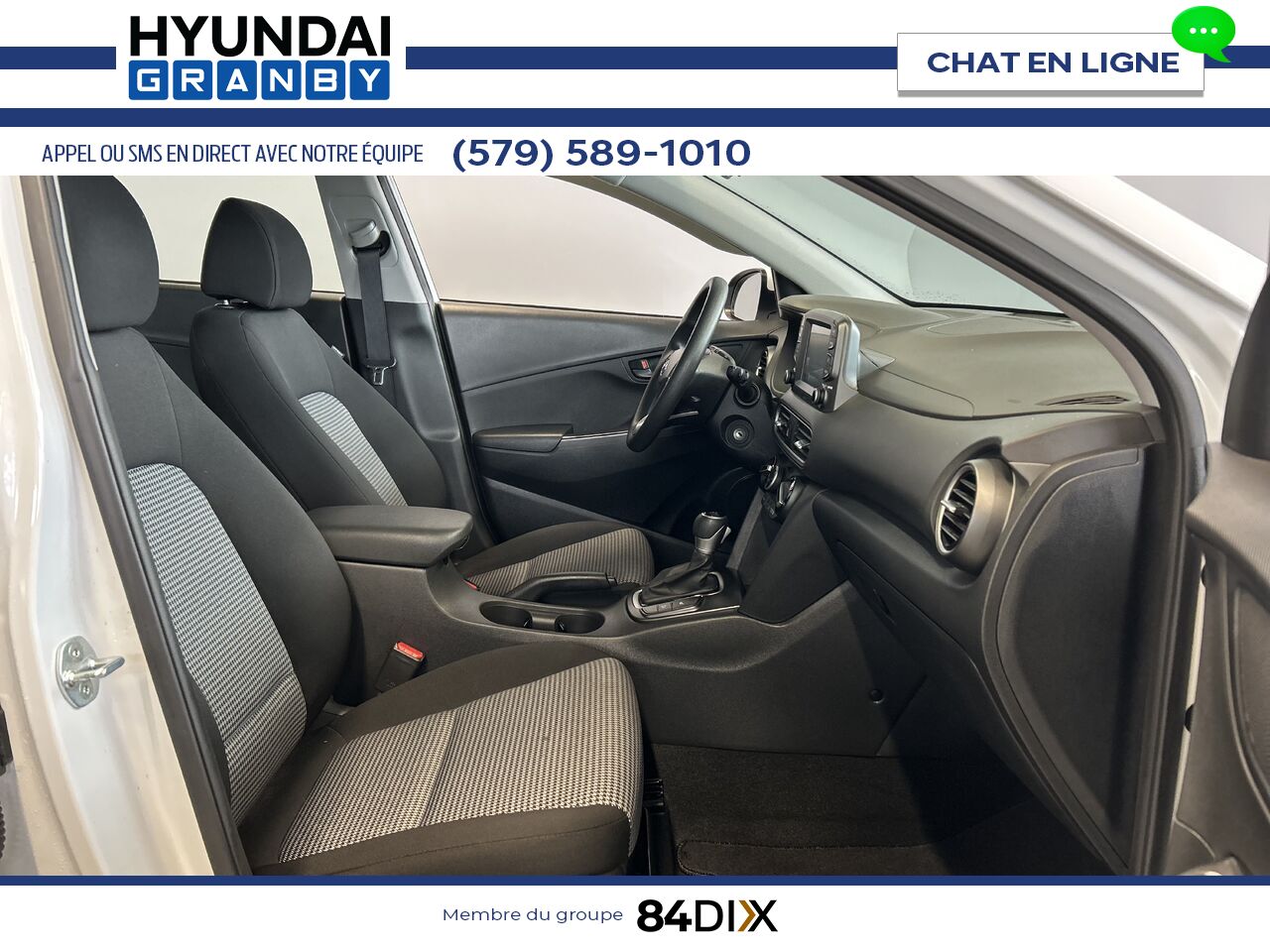 Hyundai Kona 2019 Blanc Granby - photo #18