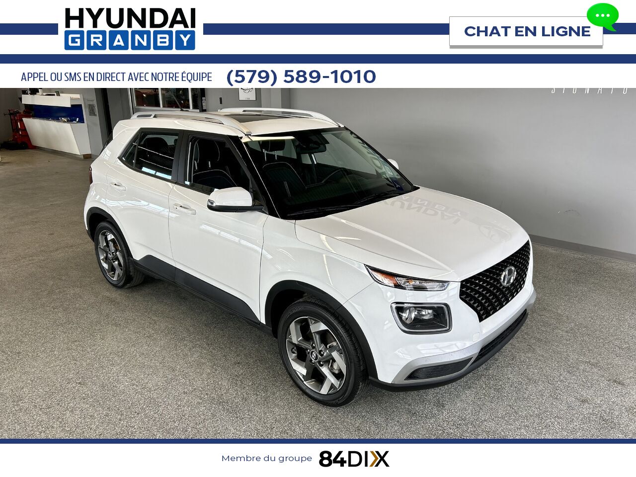 Hyundai Venue 2024 Blanc Granby - photo #1