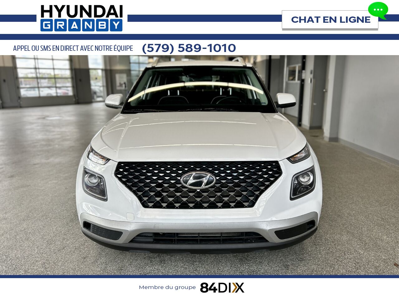 Hyundai Venue 2024 Blanc Granby - photo #2