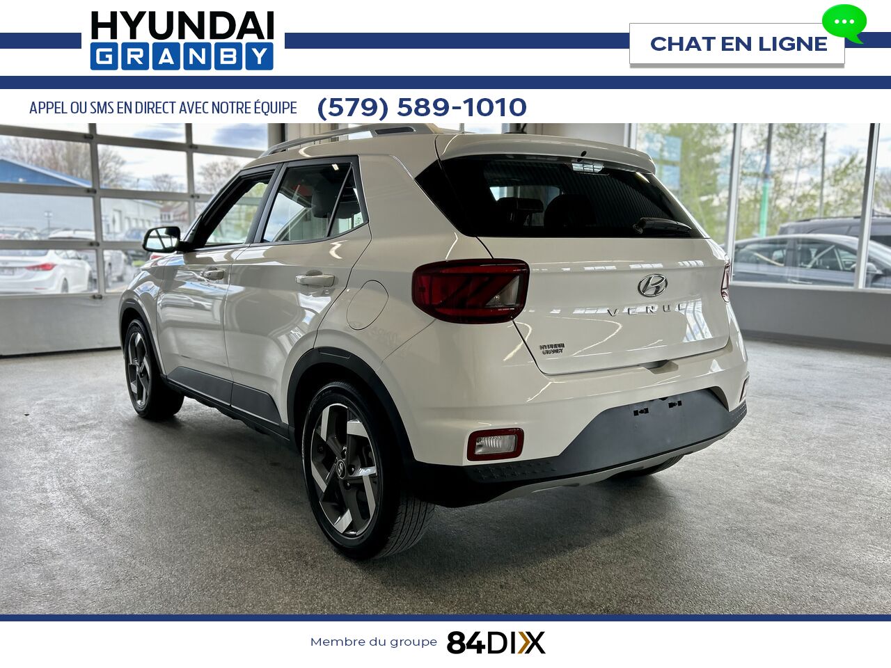 Hyundai Venue 2024 Blanc Granby - photo #4