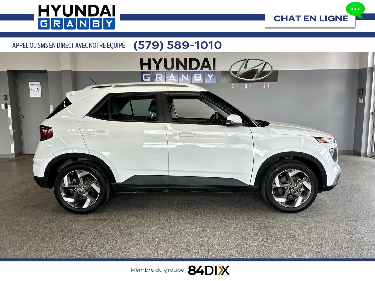 Hyundai Venue 2024 Blanc Granby - photo #7