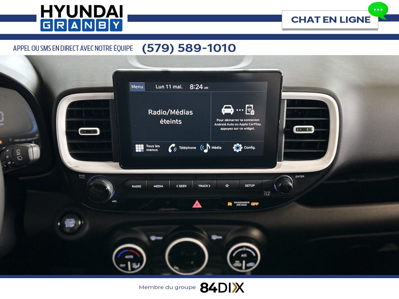Hyundai Venue 2024 Blanc Granby - photo #14