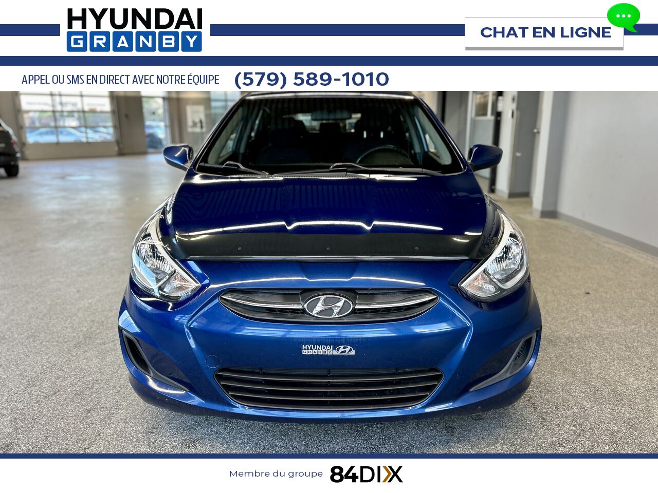 2015 Hyundai Accent Blue Granby - photo #2